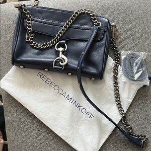 Rebecca Minkoff Dark Blue Leather Crossbody Bag